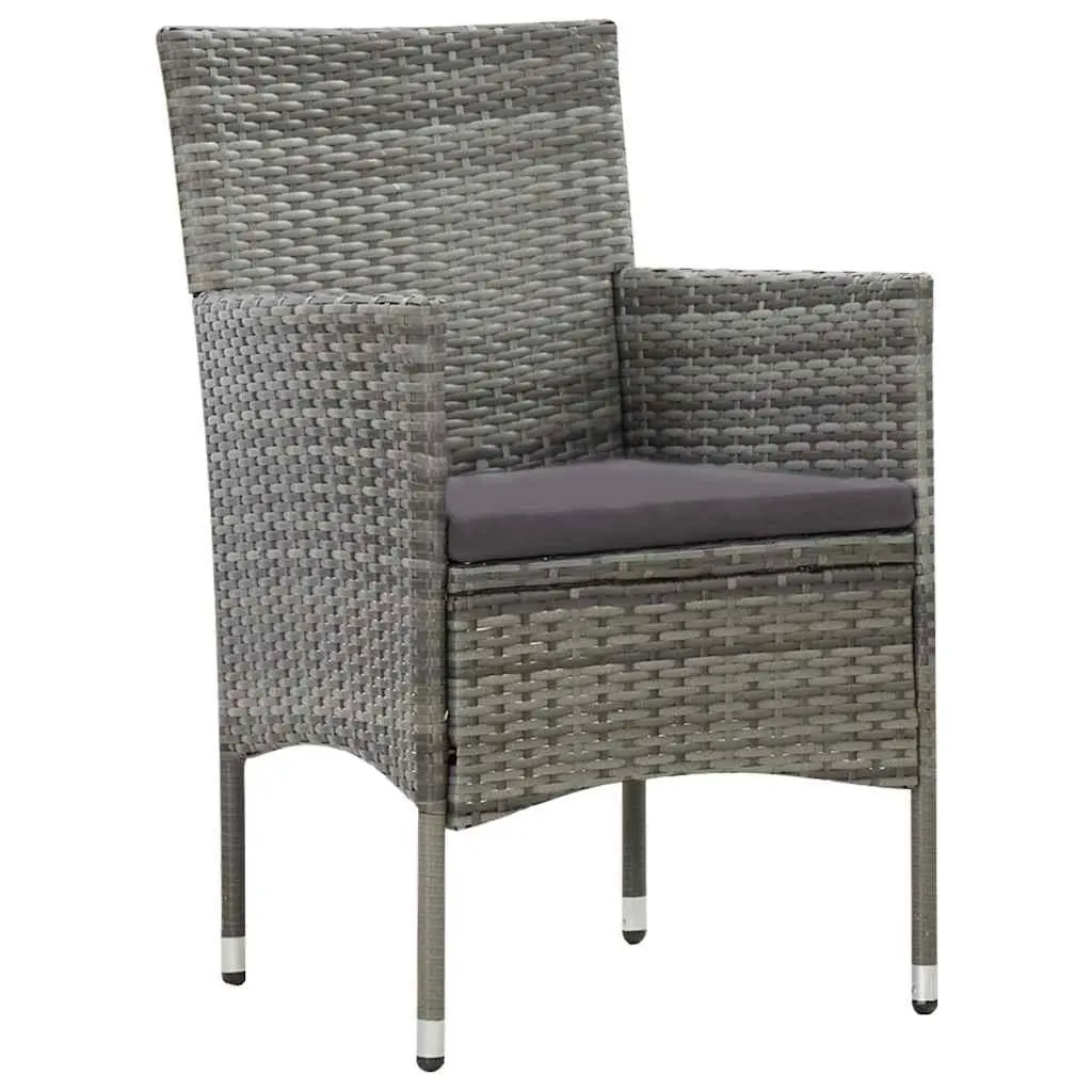 4 Piece Garden Lounge Set Outdoor Furniture Patio Sofa Table Grey