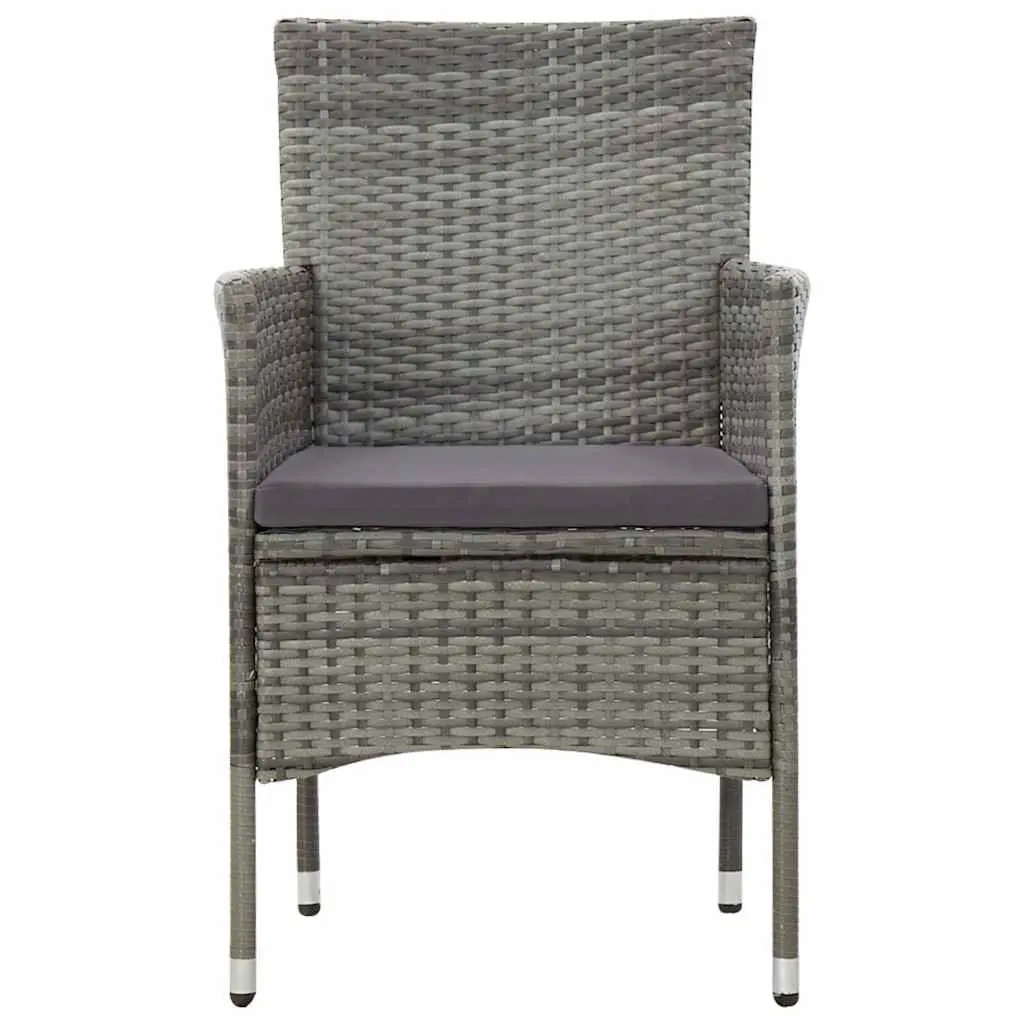 4 Piece Garden Lounge Set Outdoor Furniture Patio Sofa Table Grey