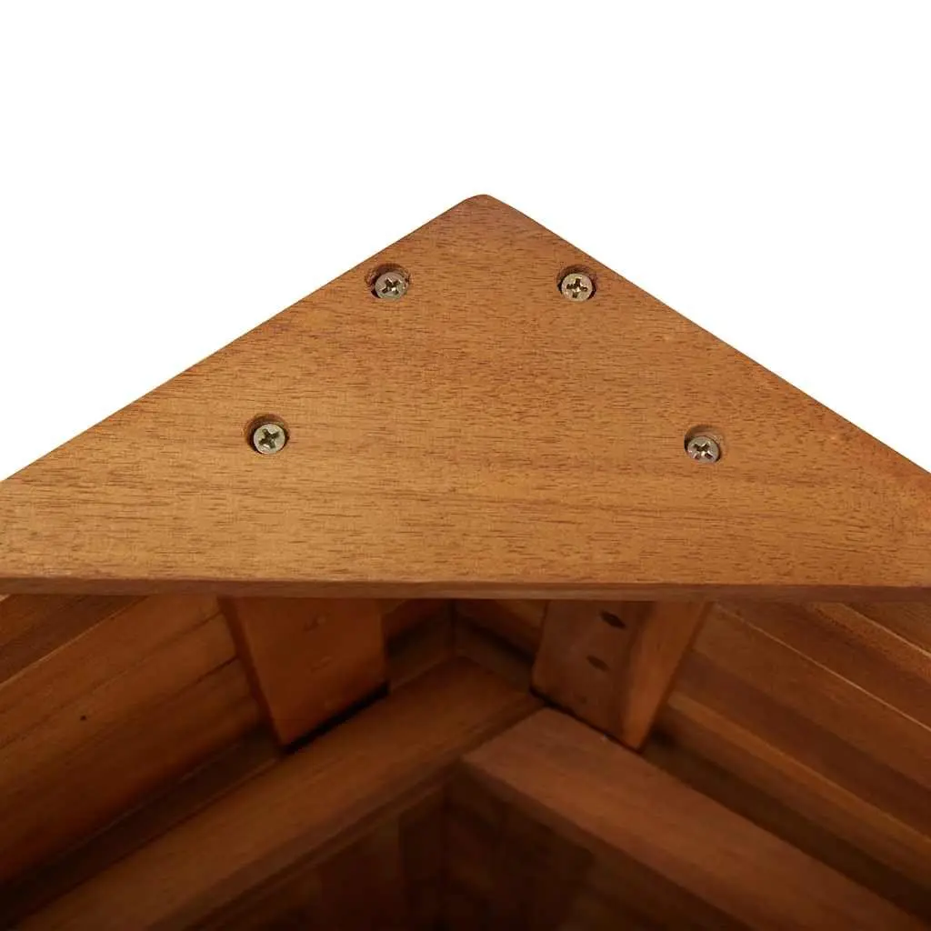 Outdoor Bar Table for Garden Patio 113 x 106 x 217 cm Brown