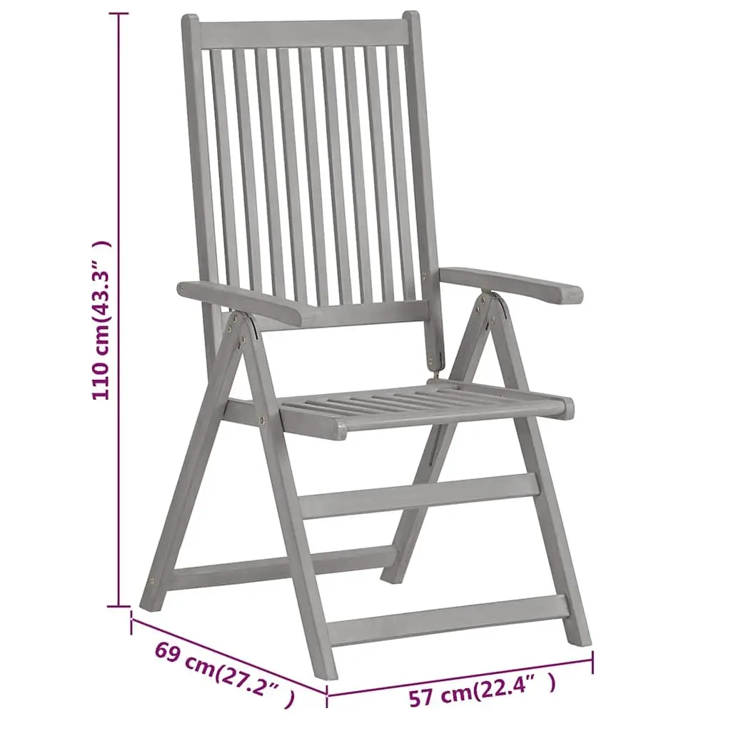 Outdoor Reclining Chairs Set of 2