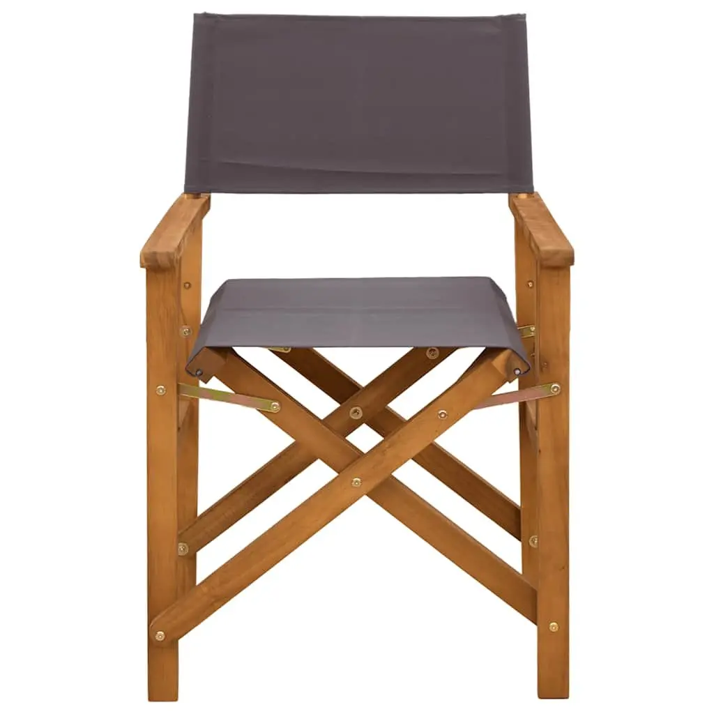 Folding Director's Chairs for Outdoor Use 2 Pack Brown Wooden