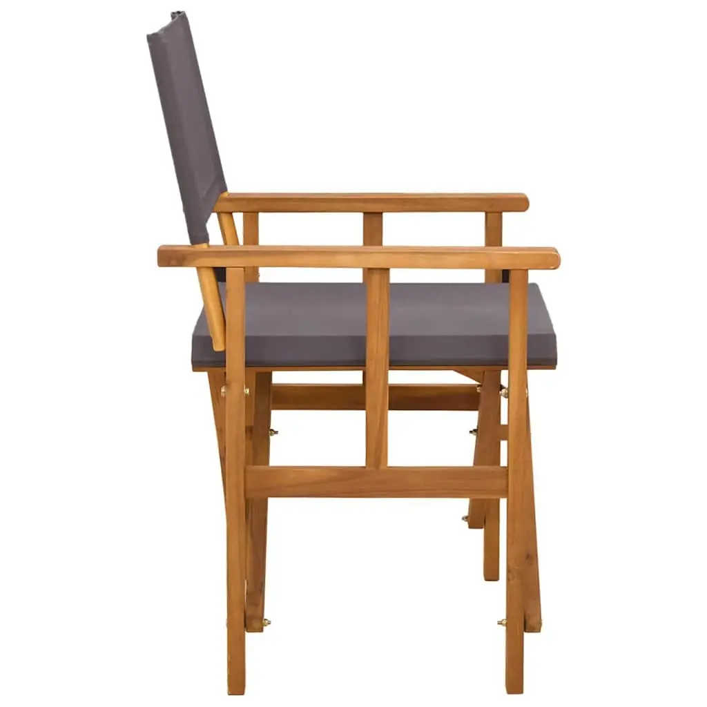 Folding Director's Chairs for Outdoor Use 2 Pack Brown Wooden