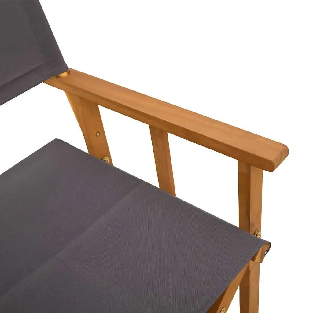 Folding Director's Chairs for Outdoor Use 2 Pack Brown Wooden