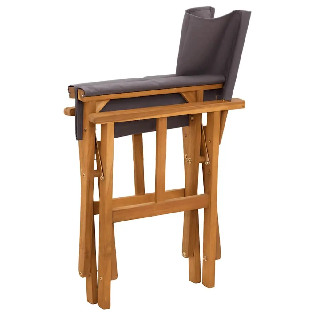 Folding Director's Chairs for Outdoor Use 2 Pack Brown Wooden