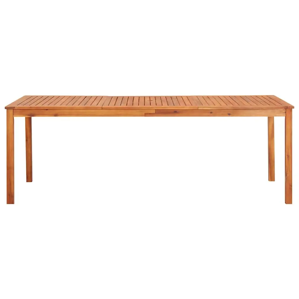 Solid Acacia Wood Garden Dining Table 215x90x74cm