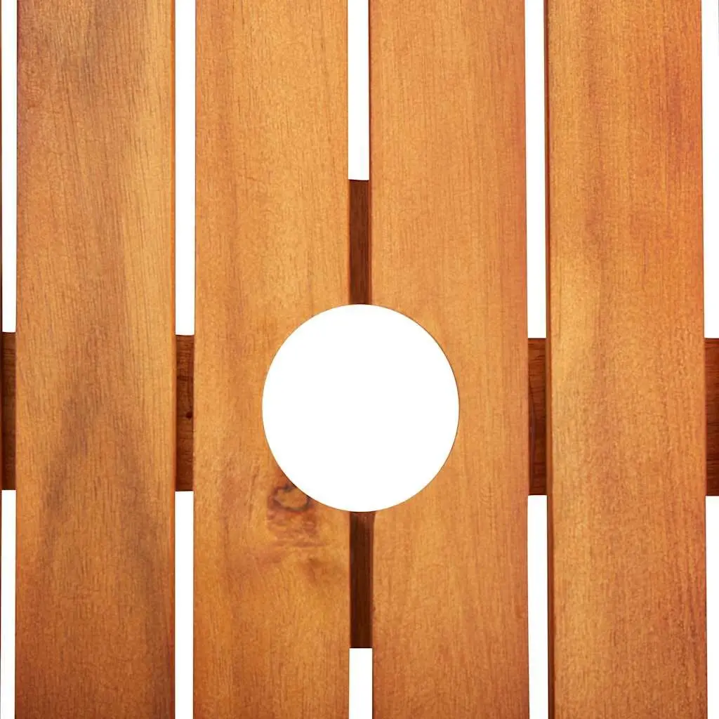 Solid Acacia Wood Garden Dining Table 215x90x74cm