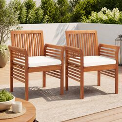 Specifications for Acacia Wood Outdoor Dining Chairs Set