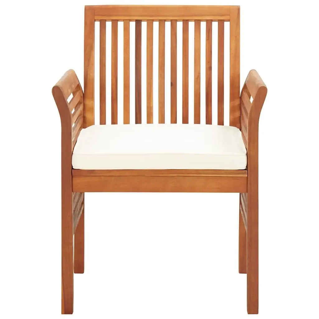 Acacia Wood Outdoor Dining Chairs Set