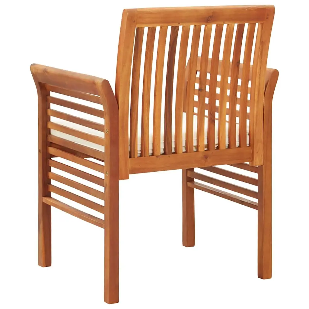 Acacia Wood Outdoor Dining Chairs Set