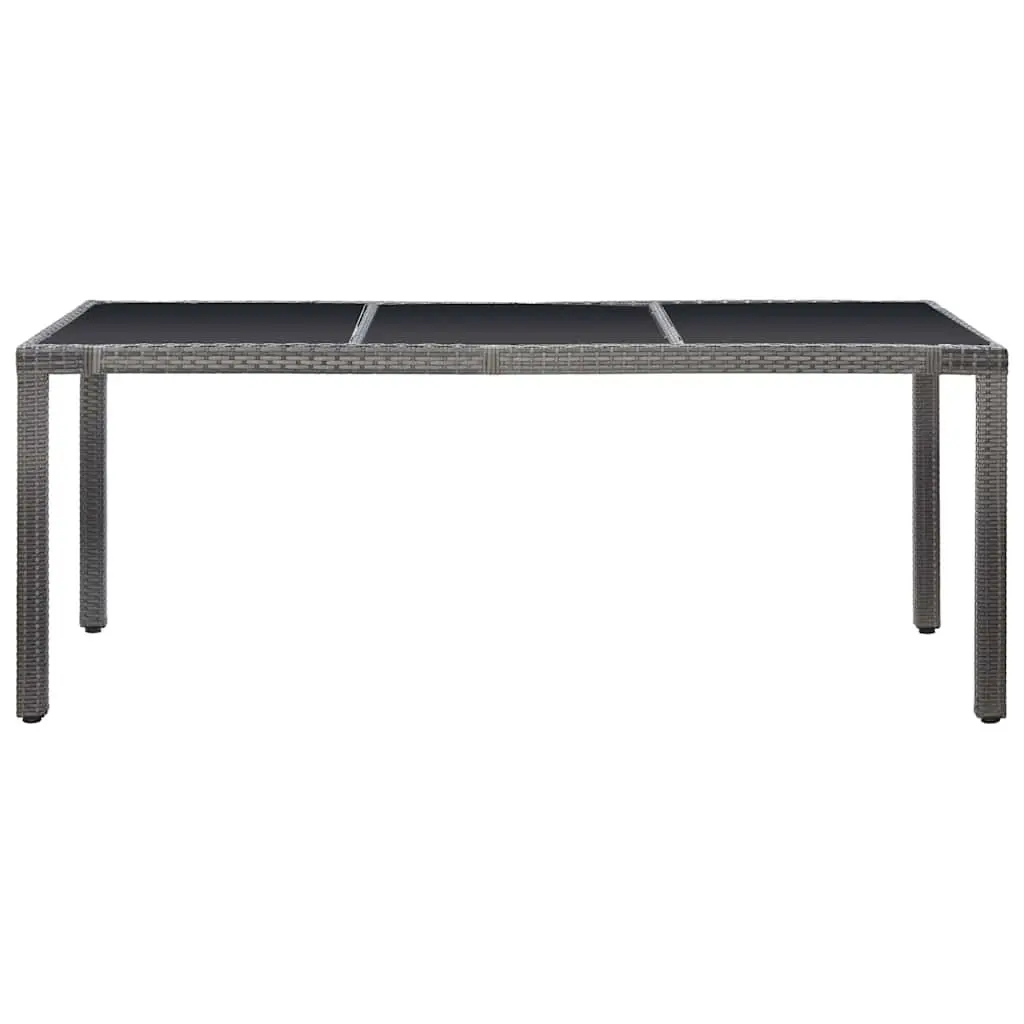 9-Piece Outdoor Dining Set in Grey