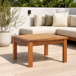 Outdoor Coffee Table Dimensions 60x60x36 cm Brown