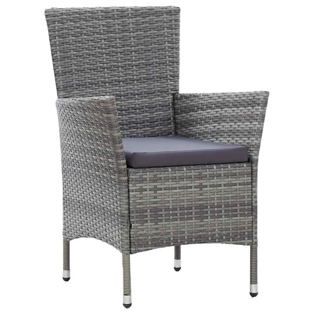 5 Piece Outdoor Dining Set Patio Garden Furniture Grey