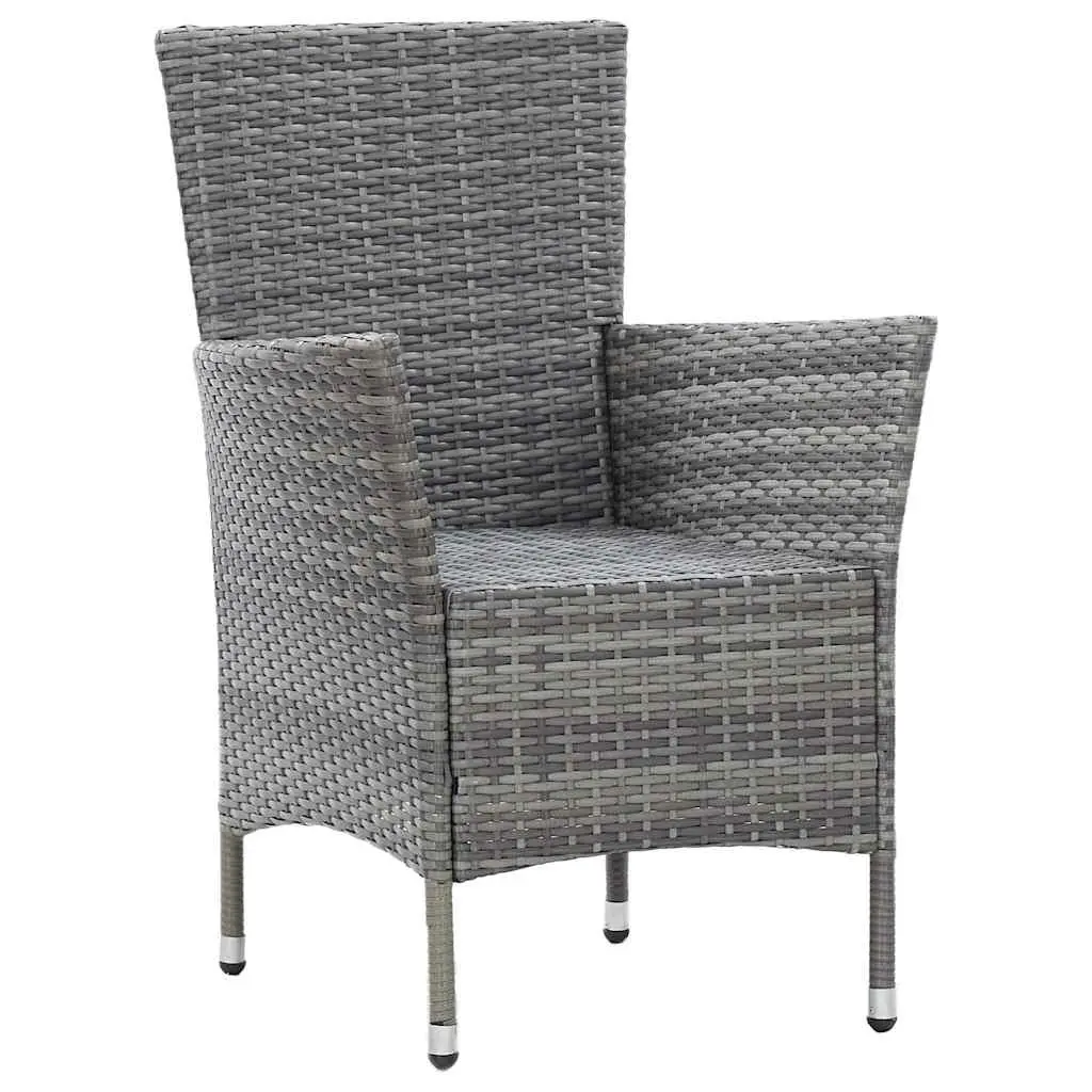 5 Piece Outdoor Dining Set Patio Garden Furniture Grey