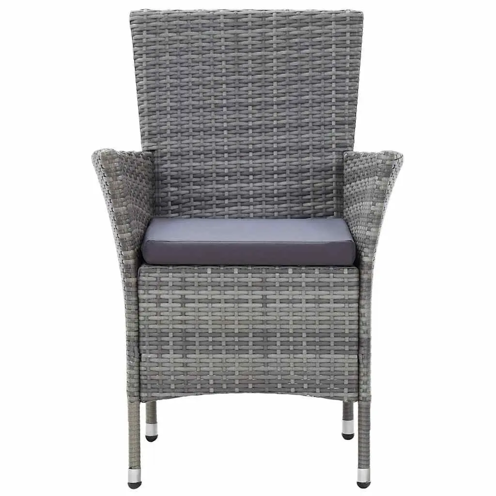 5 Piece Outdoor Dining Set Patio Garden Furniture Grey