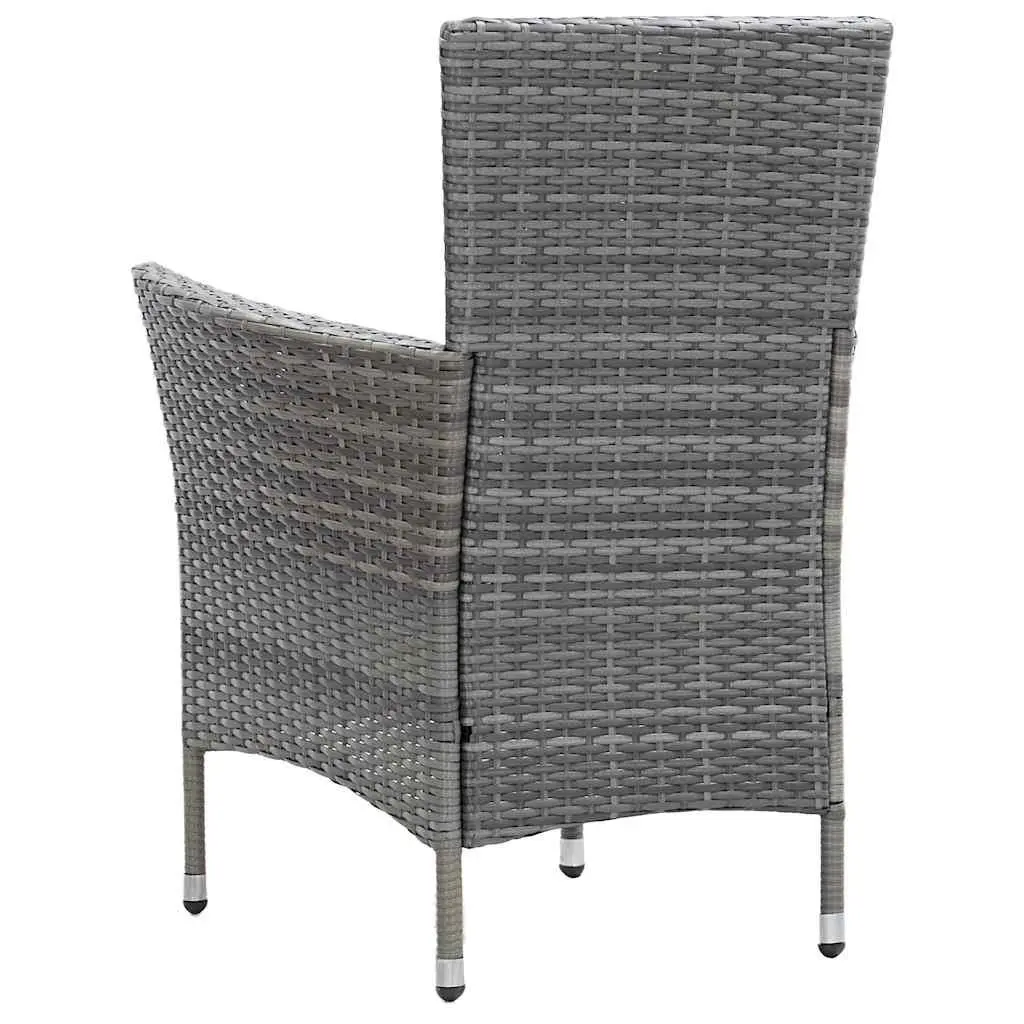 5 Piece Outdoor Dining Set Patio Garden Furniture Grey