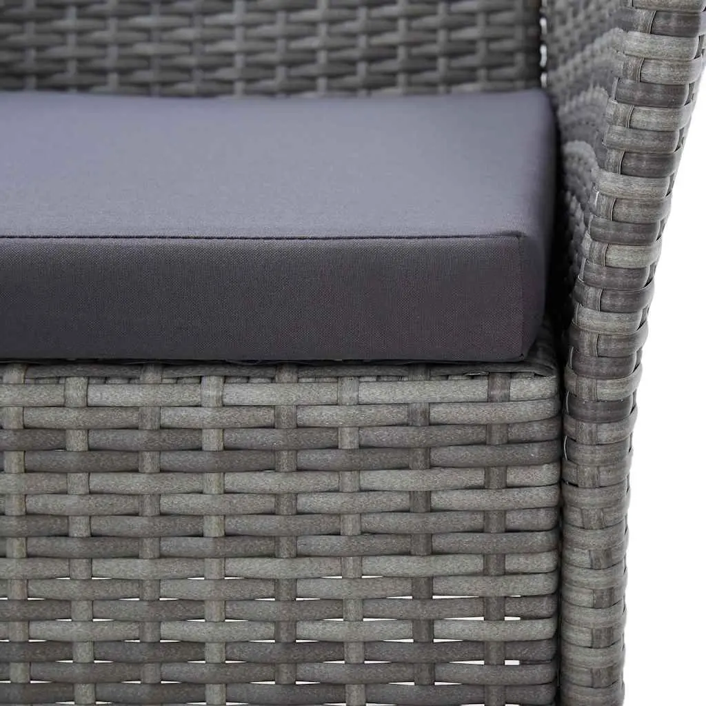 5 Piece Outdoor Dining Set Patio Garden Furniture Grey