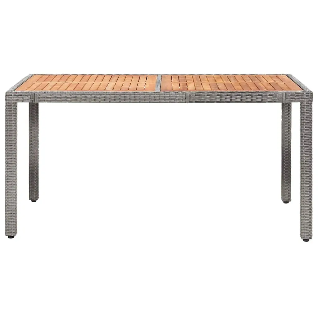 Outdoor Dining Set 7 Piece Garden Furniture for Patio Grey