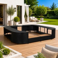 Square Hot Tub Surround Specifications: 268 x 268 cm