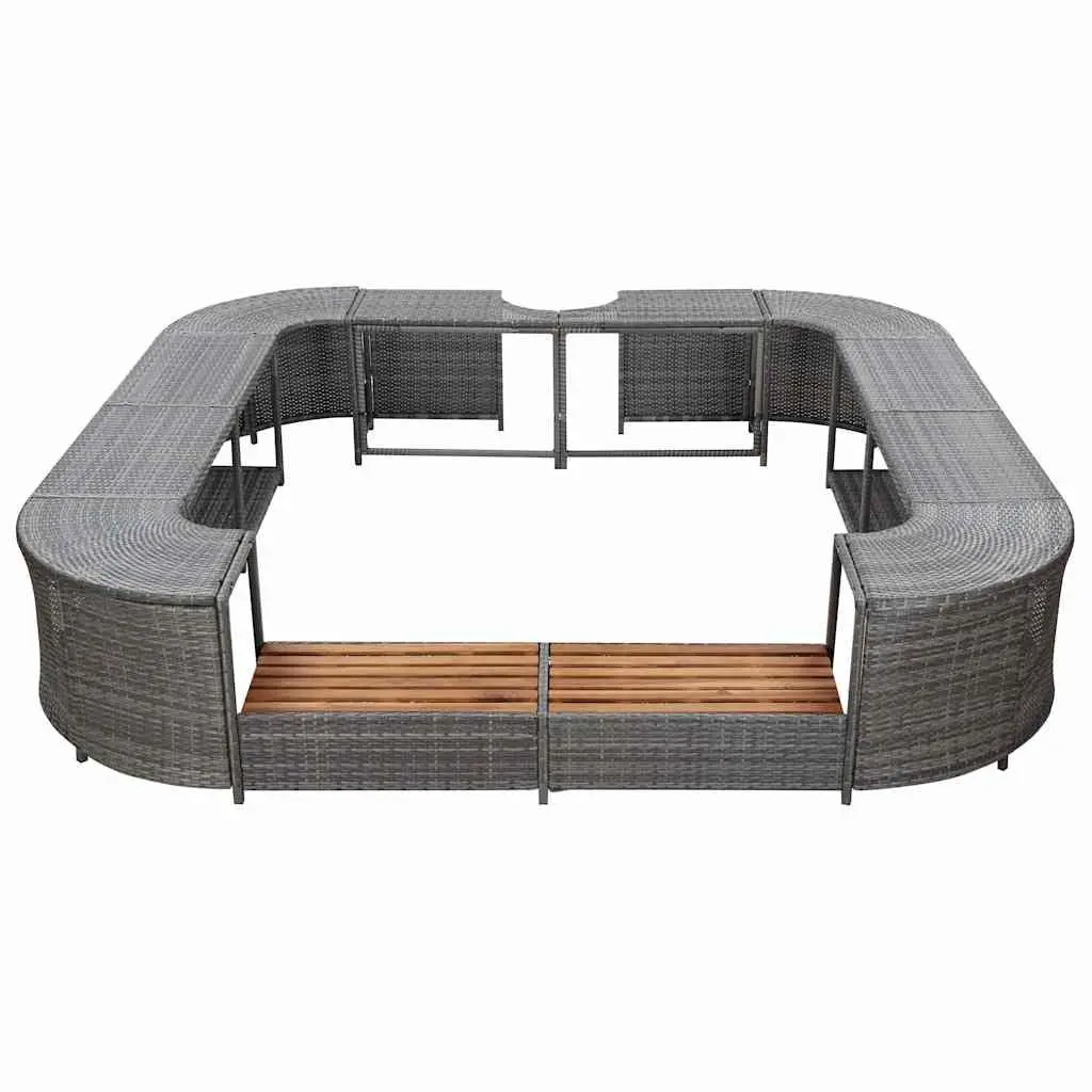 Square Spa Surround Grey 268cm