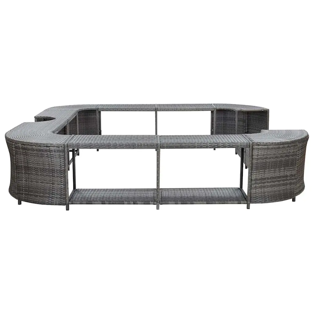 Square Spa Surround Grey 268cm