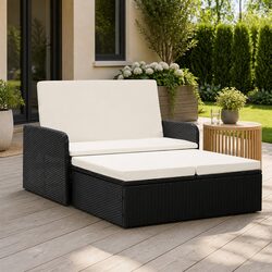 2 Piece Outdoor Lounge Set - Dimensions and Specs