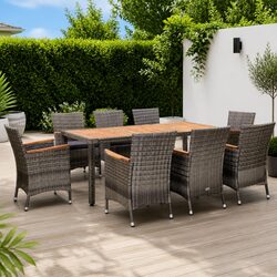 Specifications of the 9 Piece Grey Dining Set