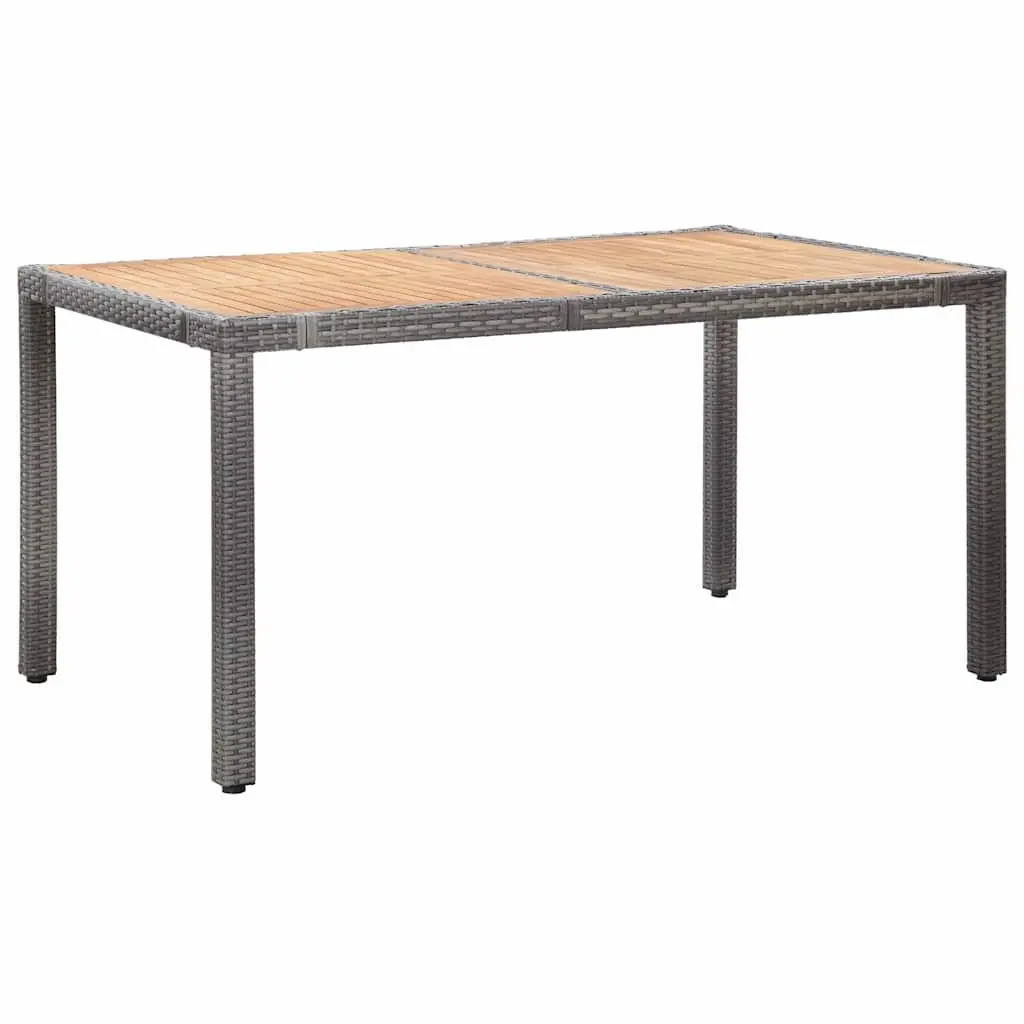 Garden Dining Set Outdoor Furniture 7 Piece Grey