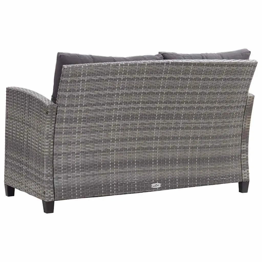 6-Piece Grey Rattan Sofa Set