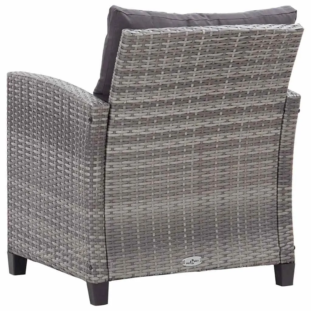 6-Piece Grey Rattan Sofa Set