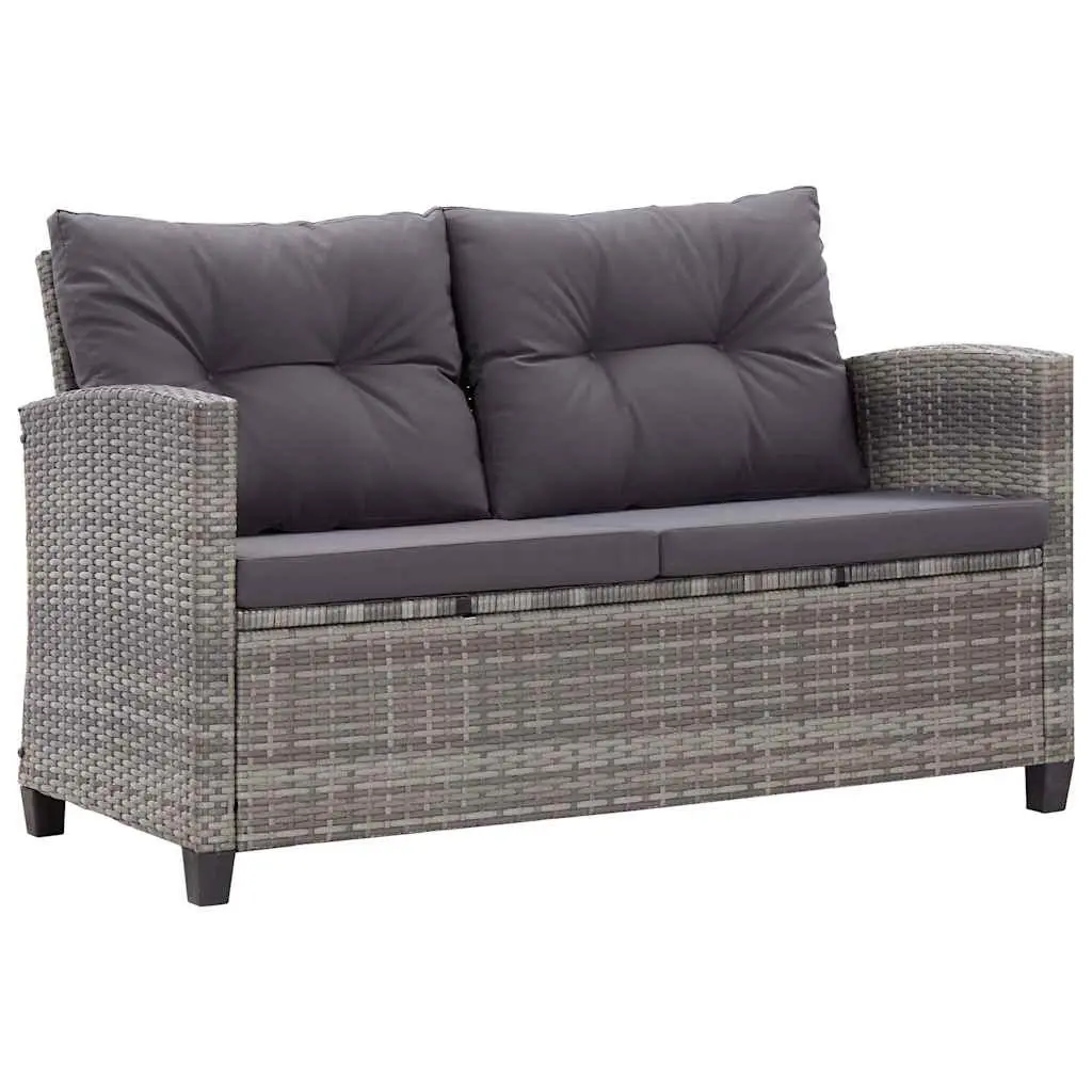 6-Piece Grey Rattan Sofa Set