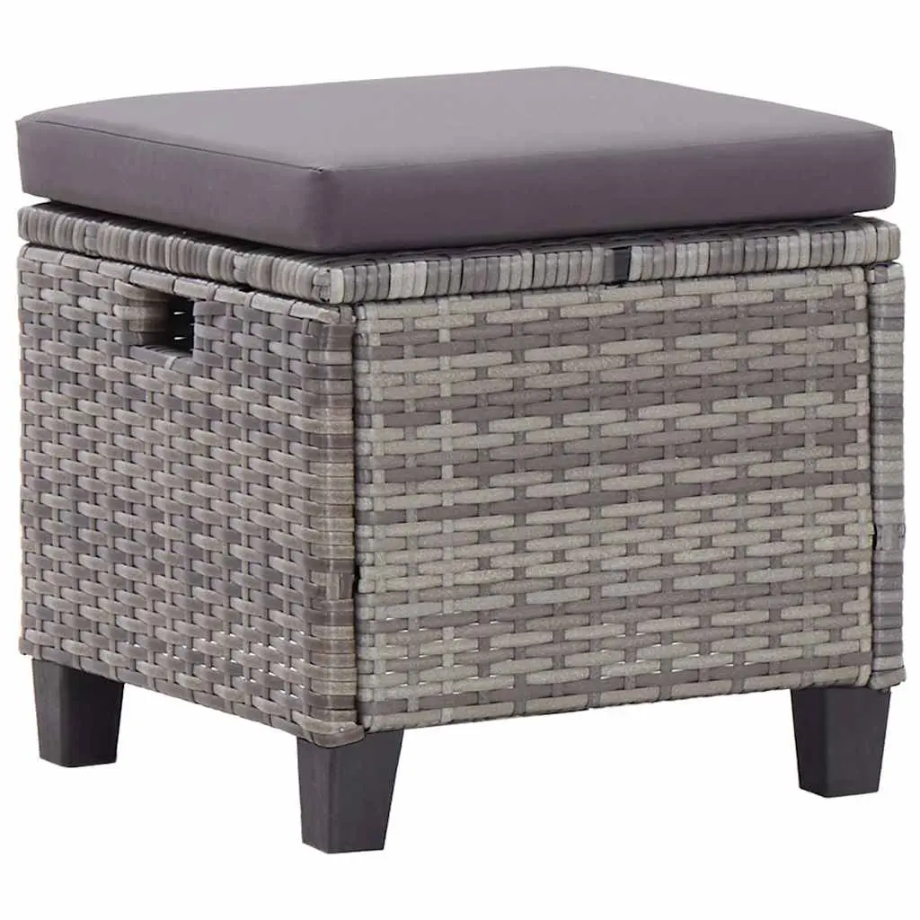 6-Piece Grey Rattan Sofa Set