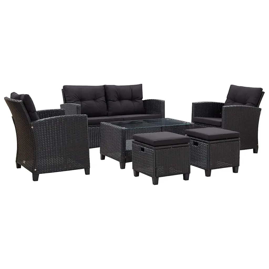 6-Piece Modular Outdoor Garden Sofa Set