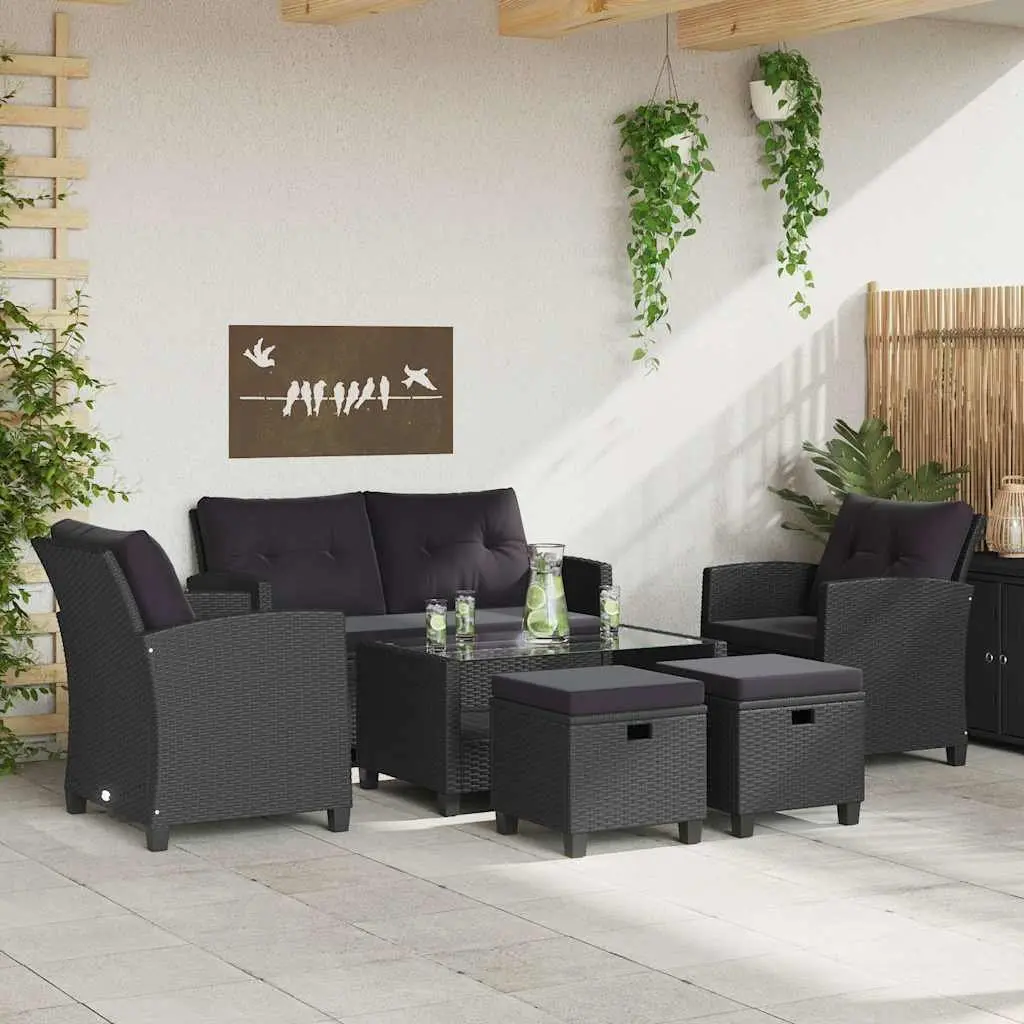 6-Piece Modular Outdoor Garden Sofa Set