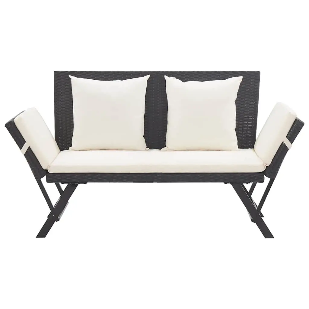 Outdoor Garden Bench Daybed 176cm for Patio with Cushions