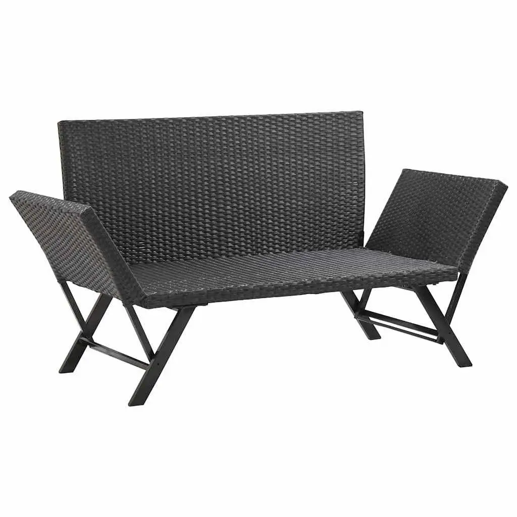 Outdoor Garden Bench Daybed 176cm for Patio with Cushions