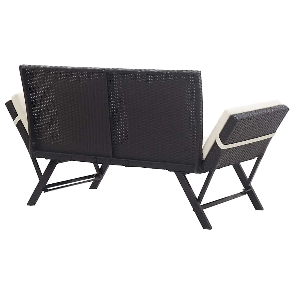 Outdoor Garden Bench Daybed 176cm for Patio with Cushions