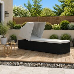 Specifications for Sun Lounger: Canopy, Cushion, Durable Materials