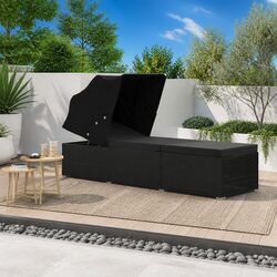 Sun Lounger Specifications: Canopy and Cushion Included