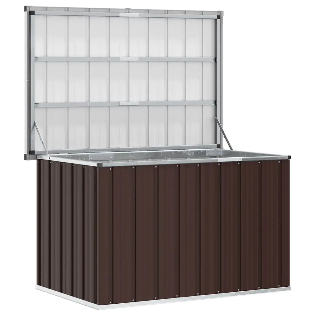 Garden Storage Box Outdoor Patio Deck Tool Equipment Container Organizer Brown