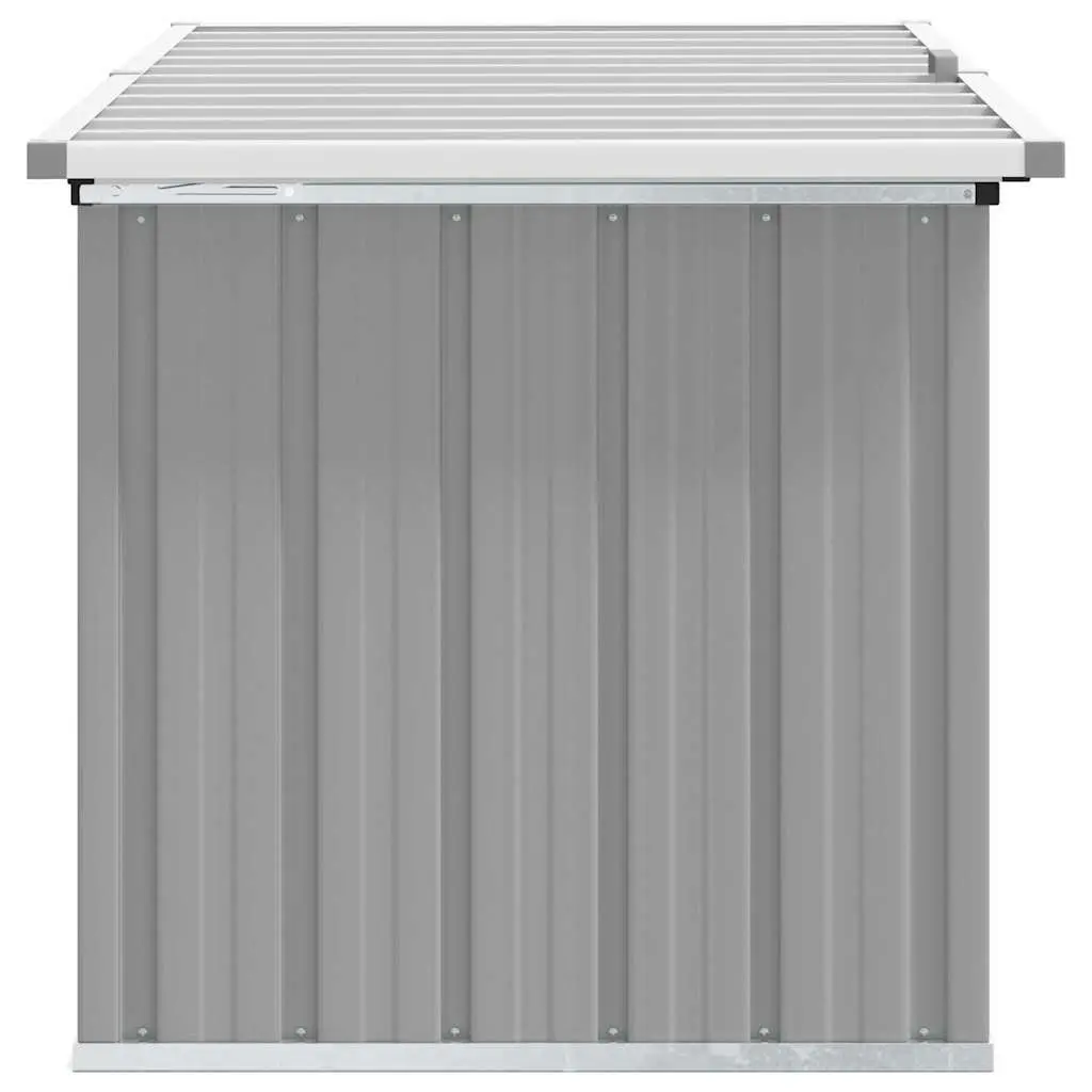 Garden Storage Box Grey Outdoor Patio 129 x 67 x 65 cm
