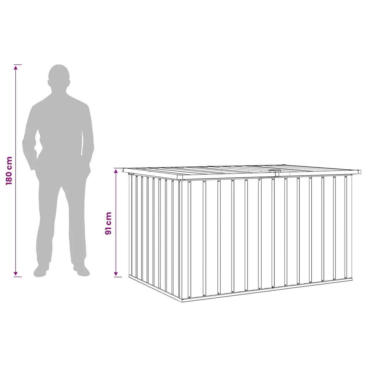 Grey Garden Storage Box