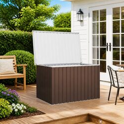 Garden Storage Box - Dimensions 149x99x93 cm, Brown