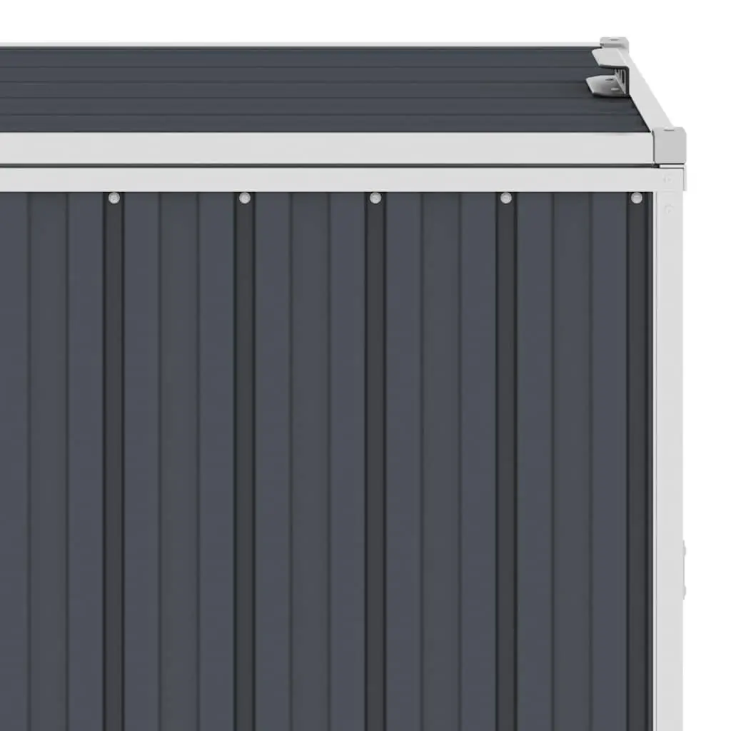Quadruple Garbage Bin Shed Anthracite Garden Waste Container Enclosure Storage