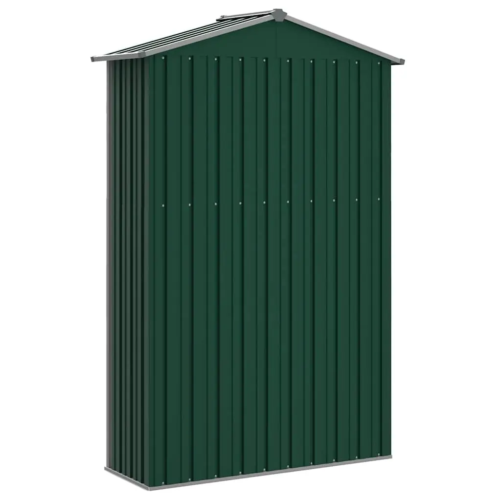 Garden Shed Green Outdoor Storage 116x45x175cm Galvanised Steel
