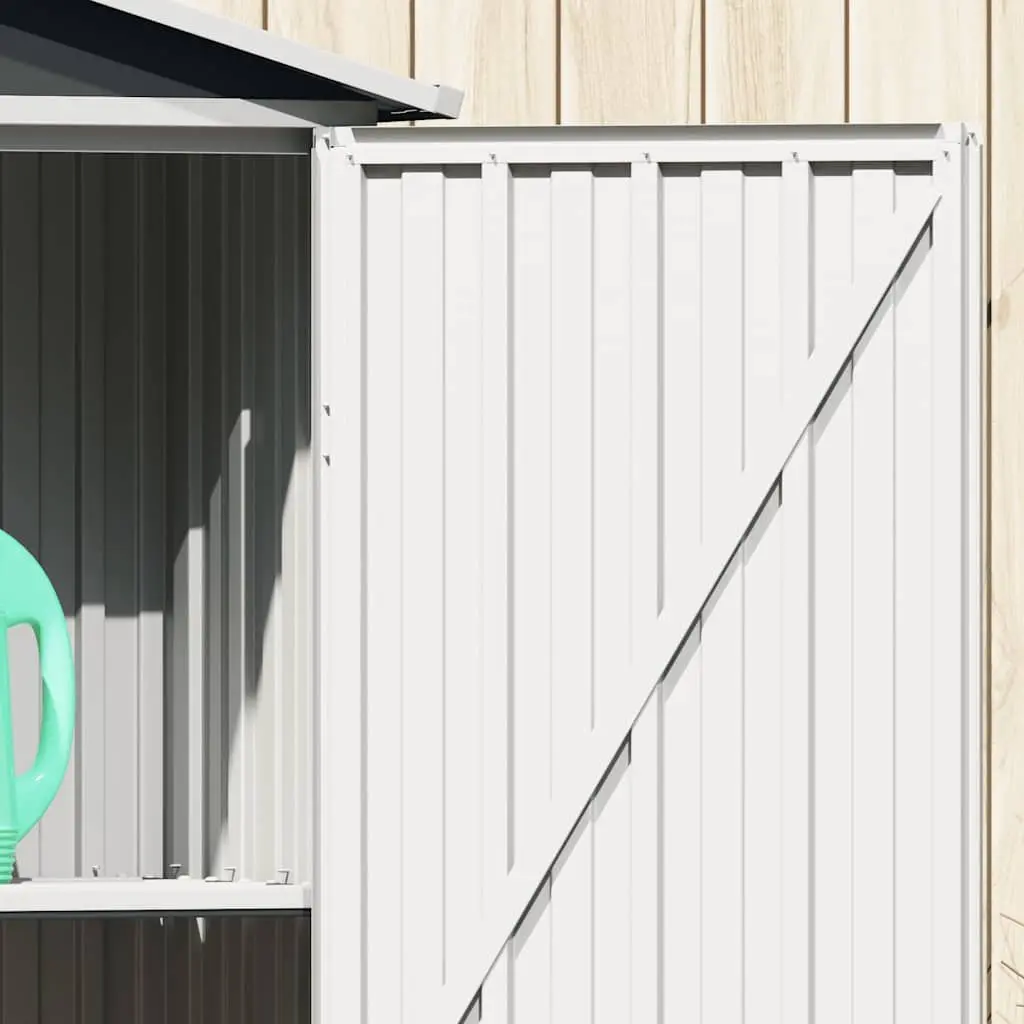 Garden Shed Outdoor Storage 116x45x175 cm Galvanised Steel
