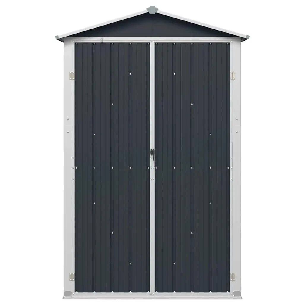 Garden Shed Outdoor Storage 116x45x175 cm Galvanised Steel