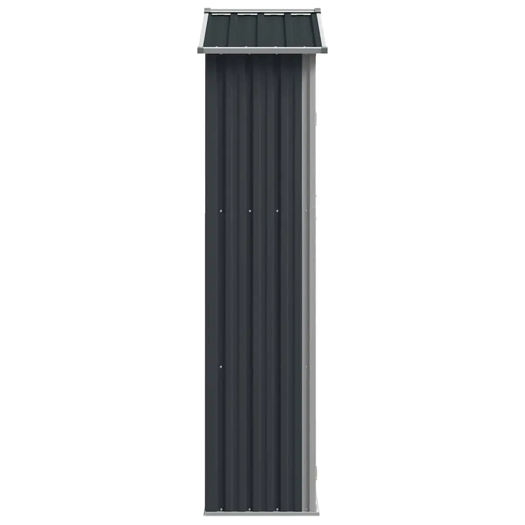 Garden Shed Outdoor Storage 116x45x175 cm Galvanised Steel