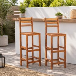 Specifications of Wooden Bar Stools Set - 2 Pieces