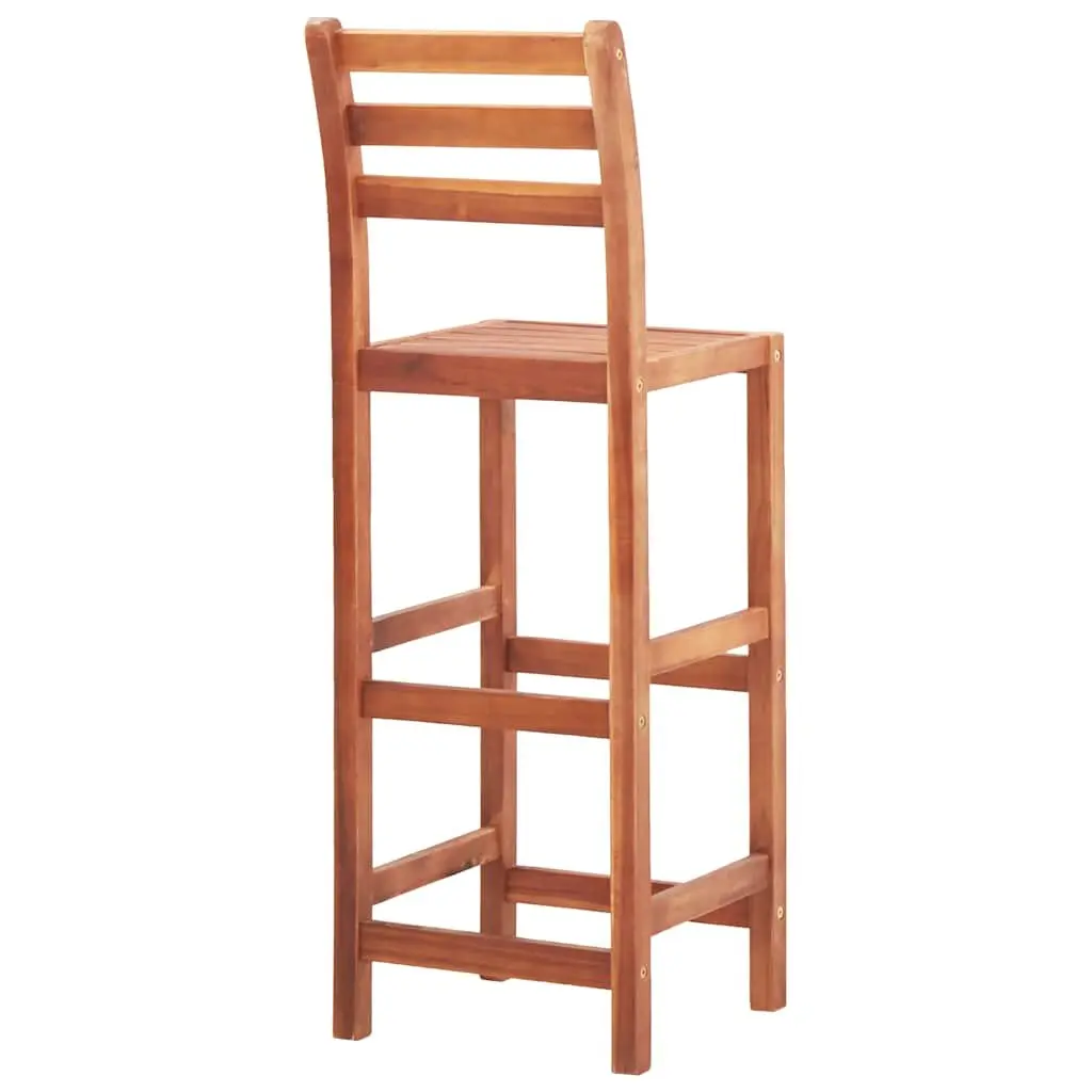 Bar Stools Outdoor Kitchen Dining Set 2 Piece Acacia Wood
