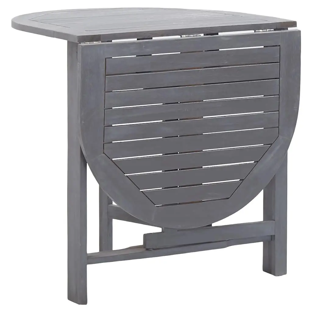 Outdoor Dining Table Grey Oval Garden 120x70x74cm